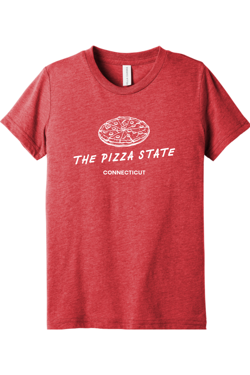 Connecticut - The Pizza State - Youth BELLA+CANVAS Short Sleeve Tee
