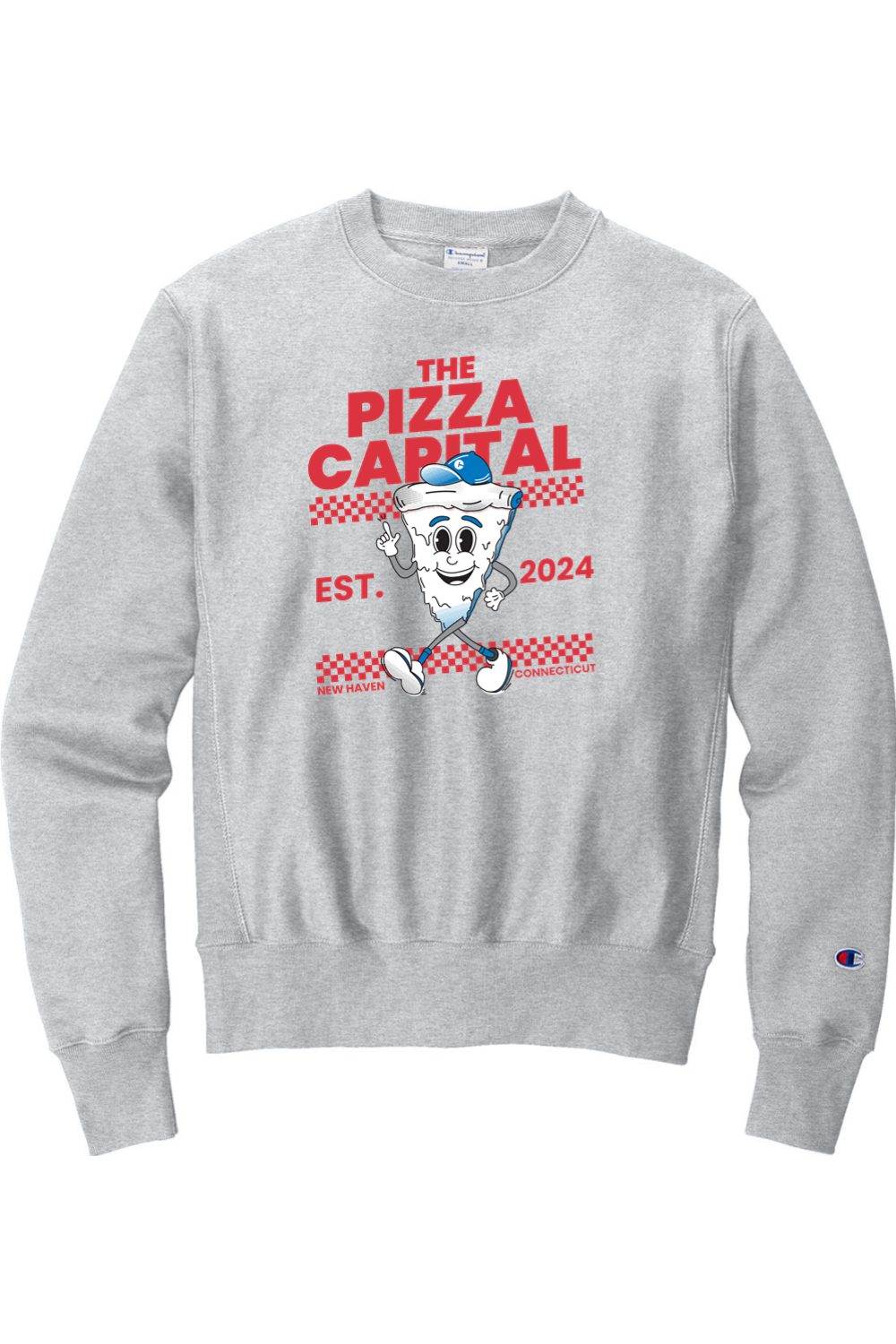 Connecticut - The Pizza Capital - Champion Crewneck Sweatshirt
