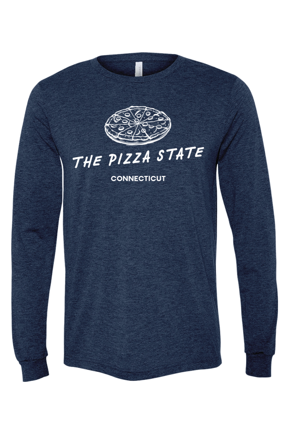 Connecticut - The Pizza State - BELLA + CANVAS Unisex Long Sleeve Tee
