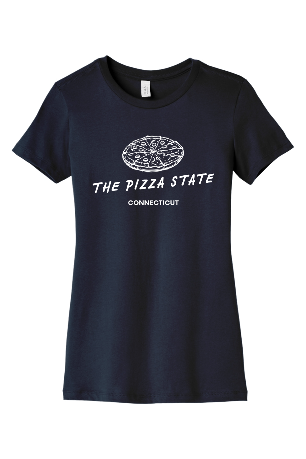 Connecticut - The Pizza State - BELLA+CANVAS Women’s Slim Fit Tee