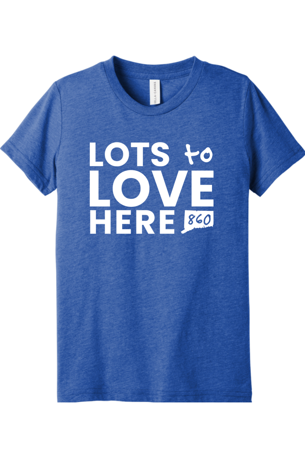 Connecticut - Lots to Love Here - Youth BELLA+CANVAS Short Sleeve Tee