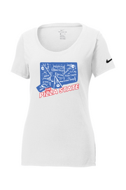 Connecticut - The Pizza State - Nike Ladies Core Cotton Tee