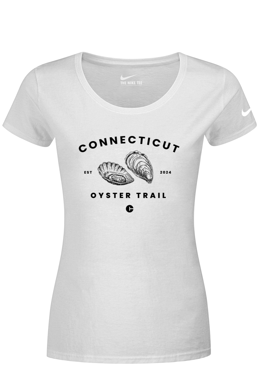 Connecticut - Oyster Trail - Nike Ladies Dri-FIT Cotton/Poly Tee