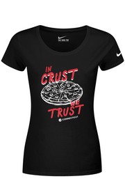 Connecticut - In Crust We Trust - Nike Ladies Dri-FIT Cotton/Poly Tee