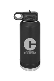 Connecticut - Can't Fly Without CT - 32 oz. Stainless Steel Water Bottle