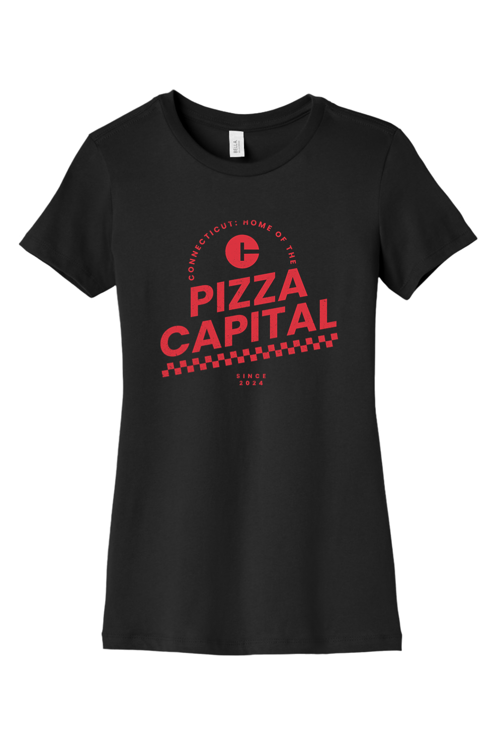 Connecticut - Pizza Capital - BELLA+CANVAS Women’s Slim Fit Tee