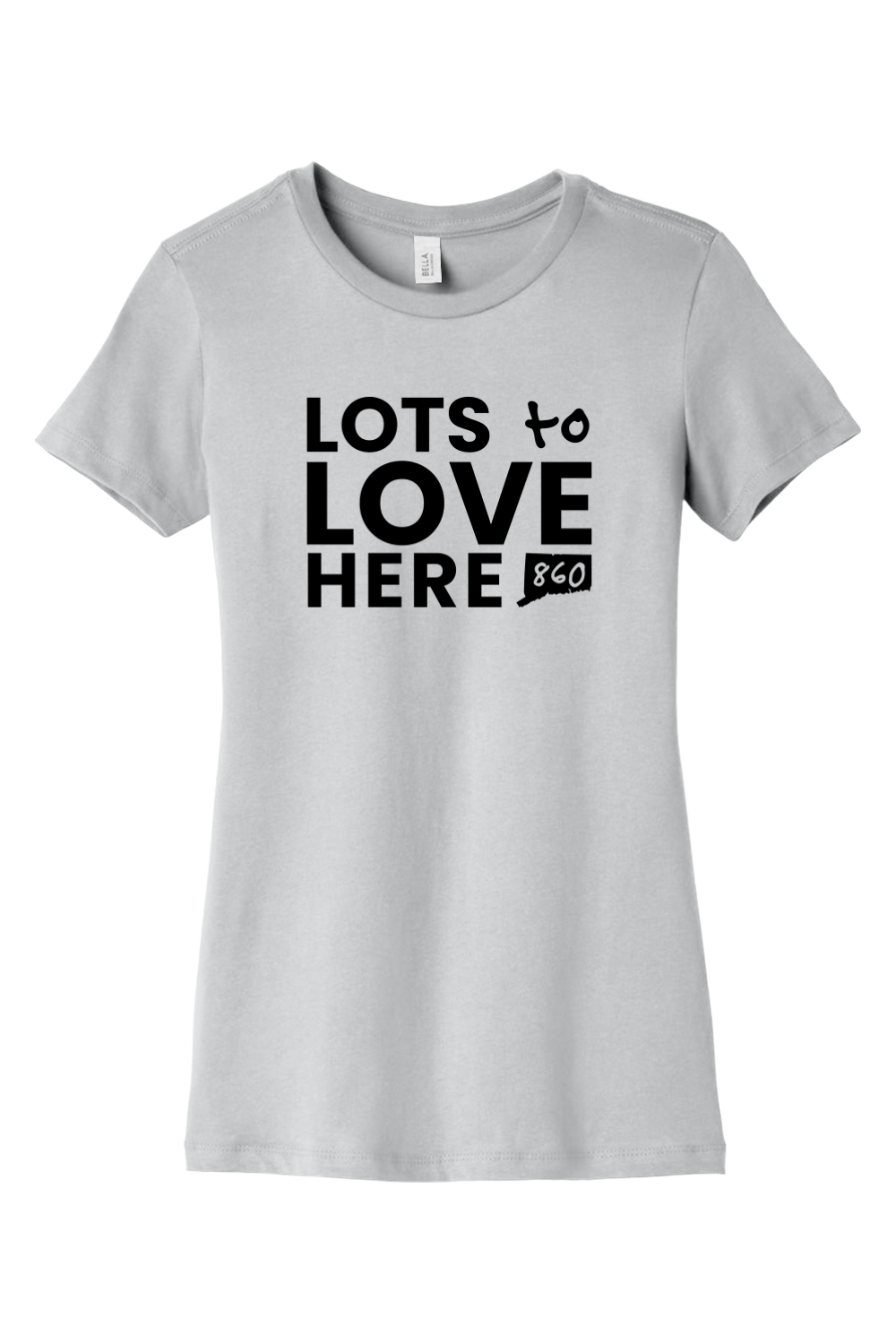 Connecticut - Lots to Love Here - BELLA+CANVAS Women’s Slim Fit Tee