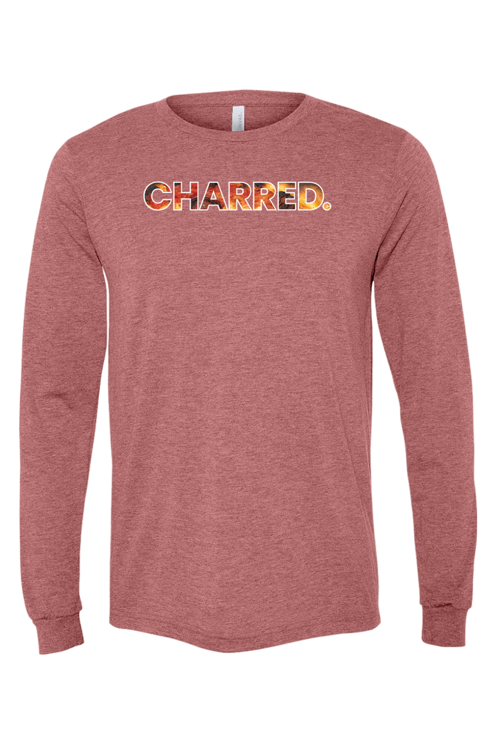 Connecticut - Charred - BELLA + CANVAS Unisex Long Sleeve Tee