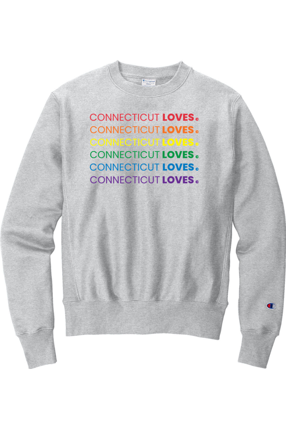 Connecticut - Loves - Champion Crewneck Sweatshirt