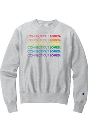 Connecticut - Loves - Champion Crewneck Sweatshirt