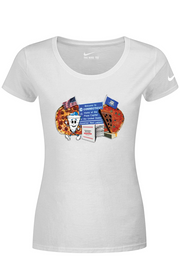 Connecticut - Nation's Best Pizza - Nike Ladies Dri-FIT Cotton/Poly Tee