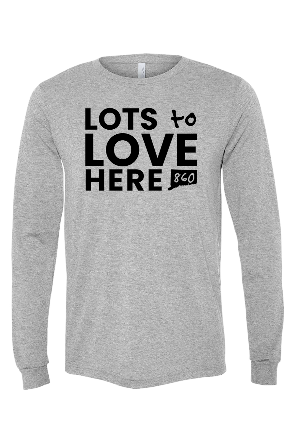 Connecticut - Lots to Love Here - BELLA + CANVAS Unisex Long Sleeve Tee