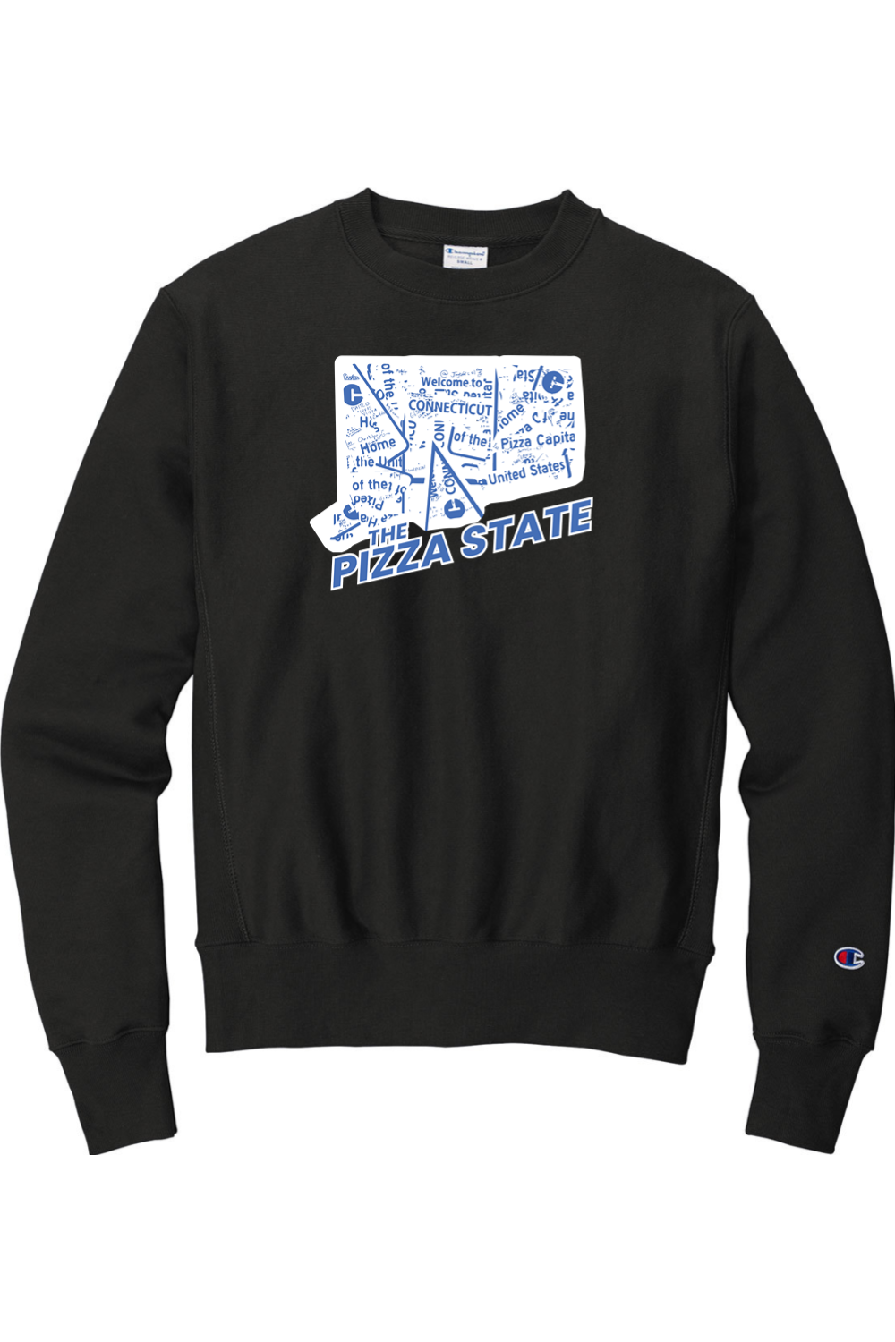 Connecticut - The Pizza State - Champion Crewneck Sweatshirt
