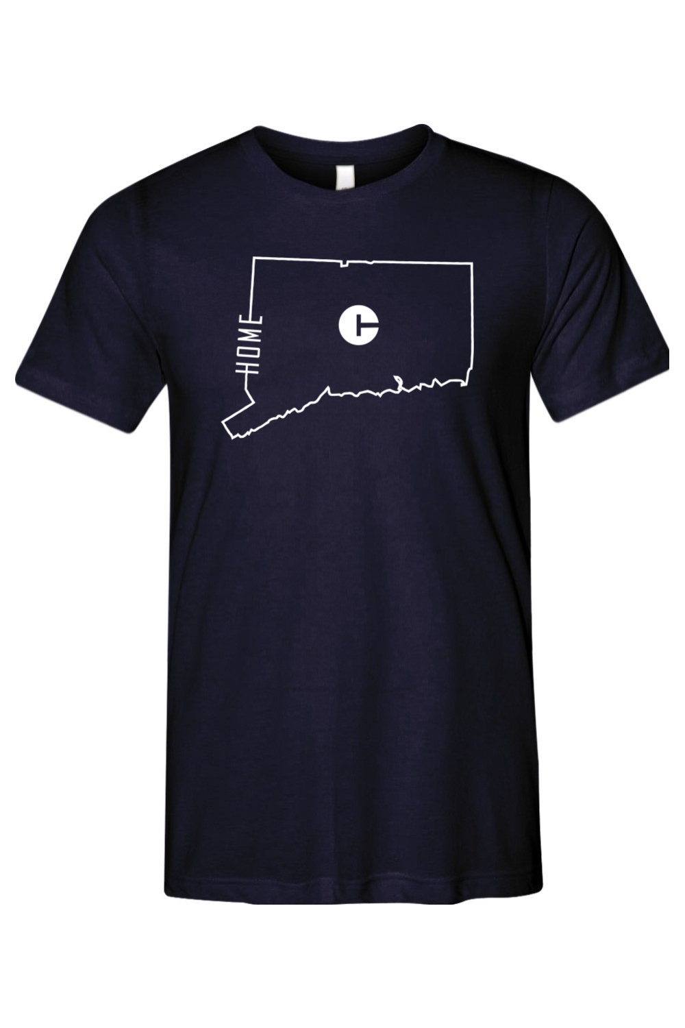 Connecticut - State Outline Home - Bella + Canvas Short Sleeve Tee