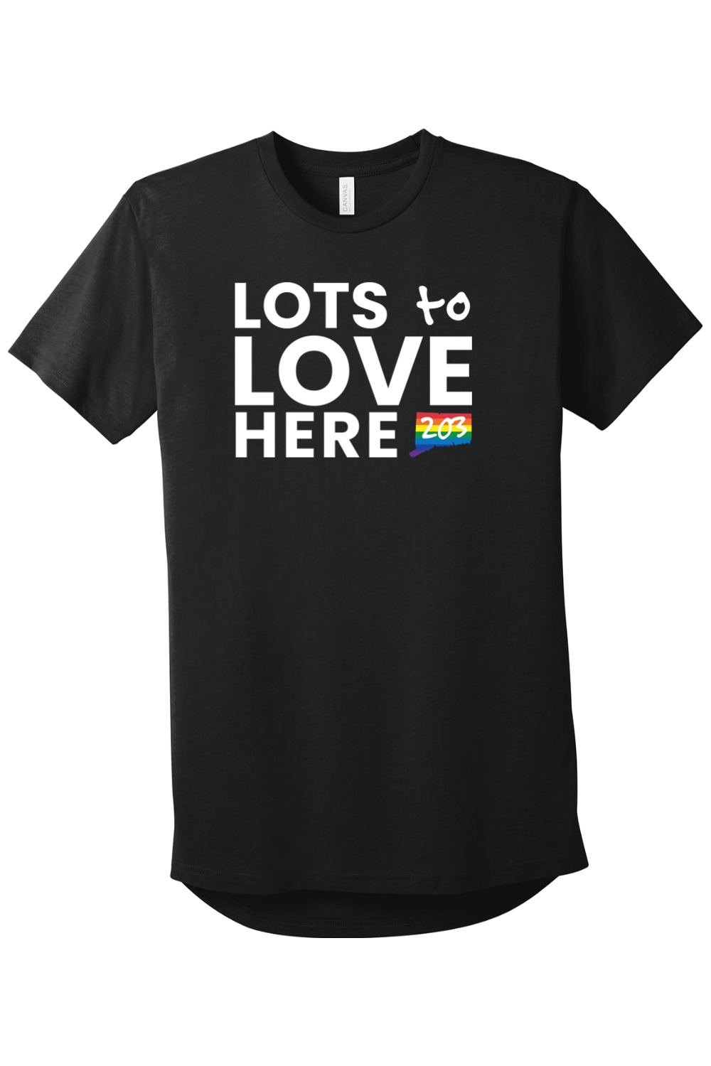 Connecticut - Lots to Love Here - BELLA+CANVAS Men’s Long Body Urban Tee