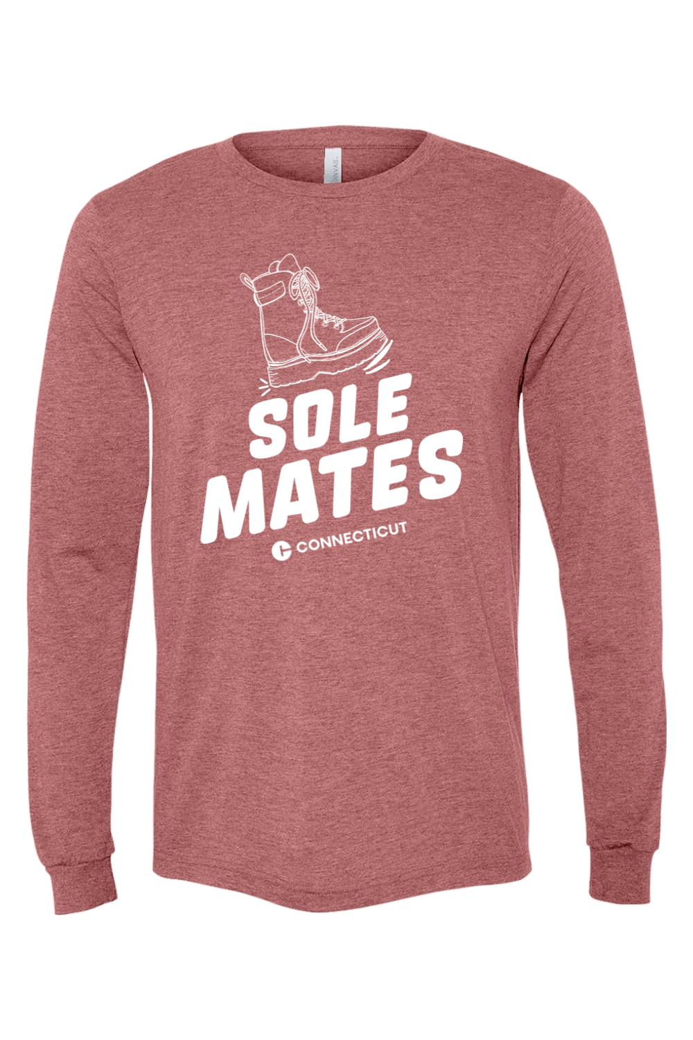 Connecticut - Sole Mates - BELLA + CANVAS Unisex Long Sleeve Tee