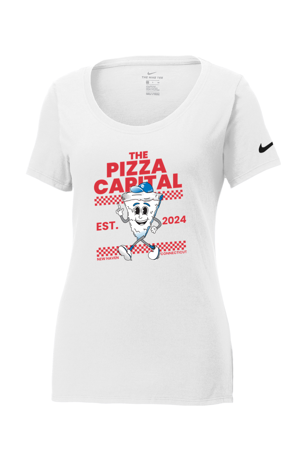 Connecticut - The Pizza Capital - Nike Ladies Core Cotton Tee