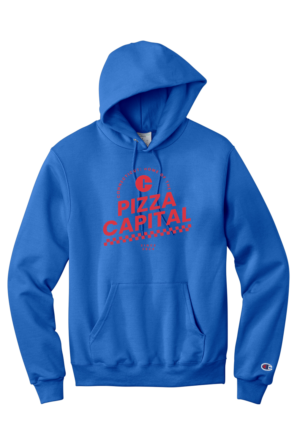Connecticut - Pizza Capital - Champion Hooded Sweatshirt