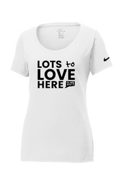 Connecticut - Lots to Love Here - Nike Ladies Core Cotton Tee