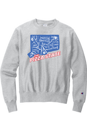Connecticut - The Pizza State - Champion Crewneck Sweatshirt