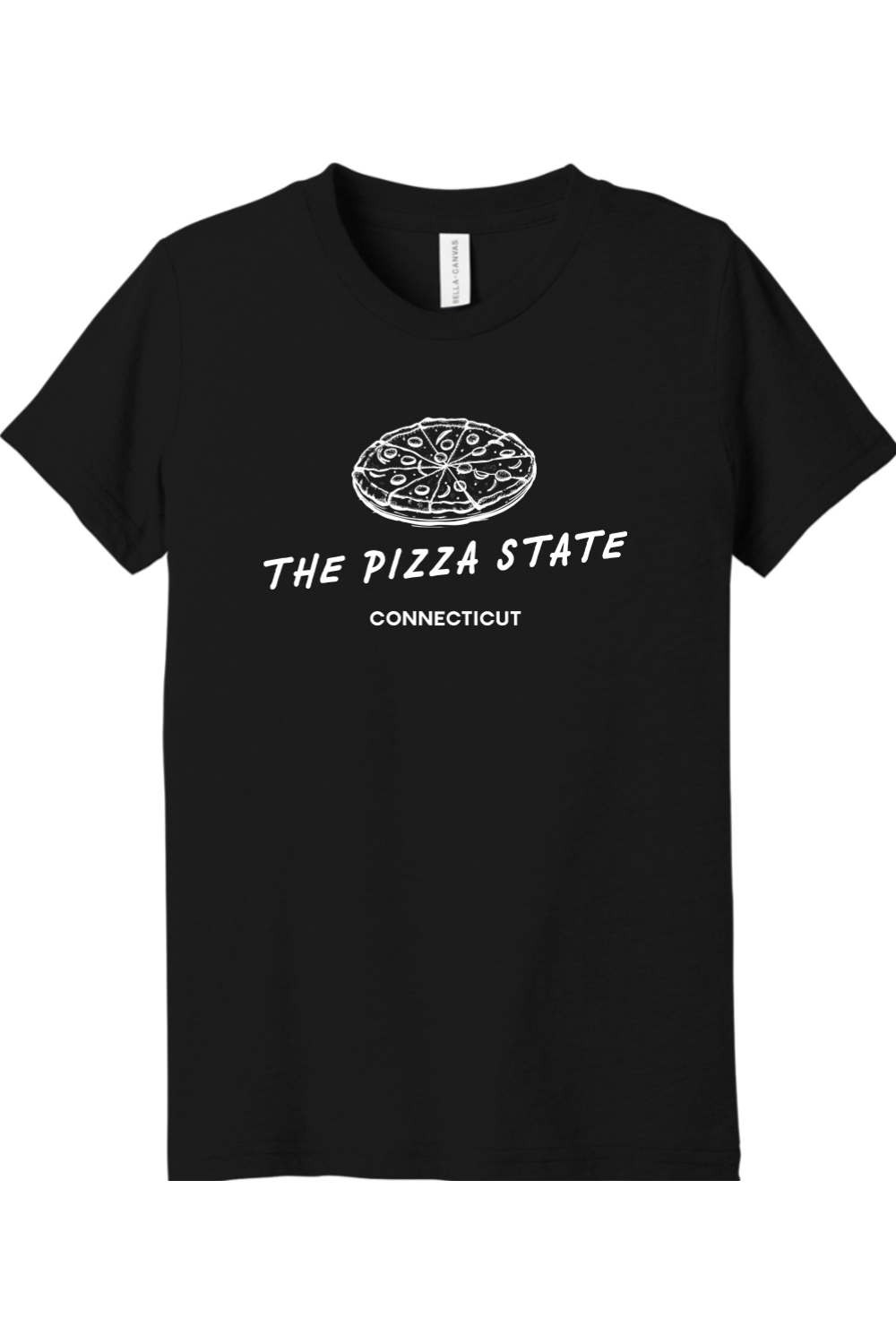 Connecticut - The Pizza State - Youth BELLA+CANVAS Short Sleeve Tee