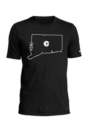 Connecticut - State Outline Home - Nike Dri-FIT Cotton/Poly Tee