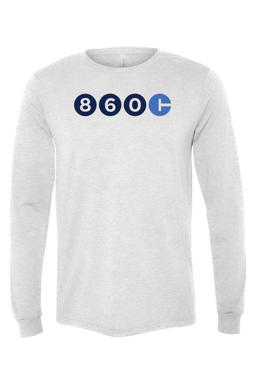 Connecticut - Area Code - BELLA + CANVAS Unisex Long Sleeve Tee