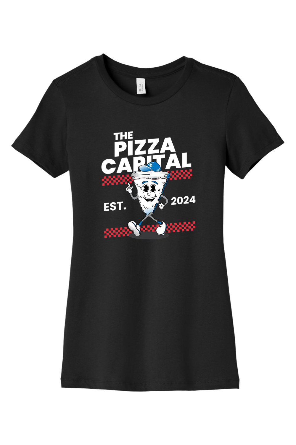 Connecticut - The Pizza Capital - BELLA+CANVAS Women’s Slim Fit Tee