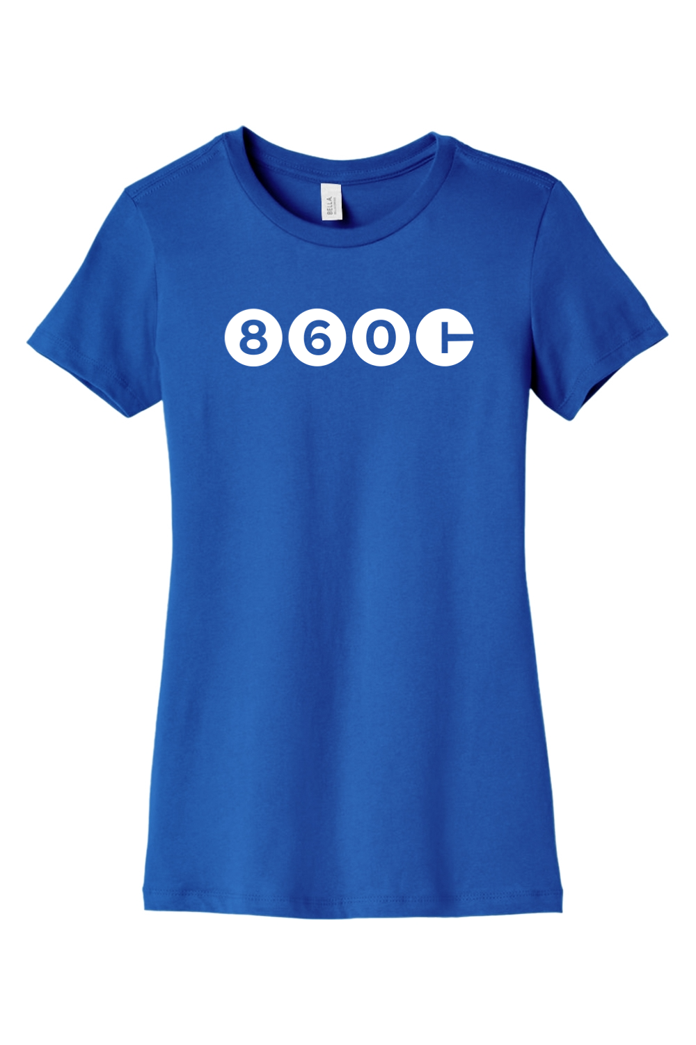 Connecticut - Area Code - BELLA+CANVAS Women’s Slim Fit Tee