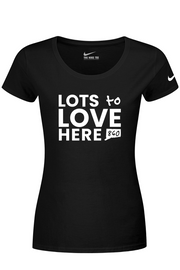 Connecticut - Lots to Love Here - Nike Ladies Dri-FIT Cotton/Poly Tee