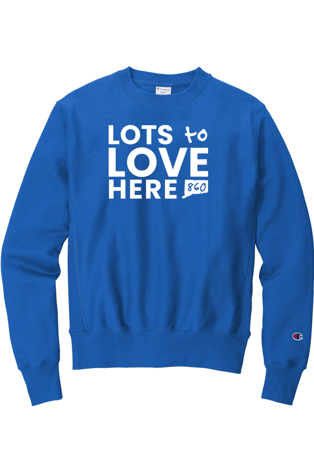 Connecticut - Lots to Love Here - Champion Crewneck Sweatshirt