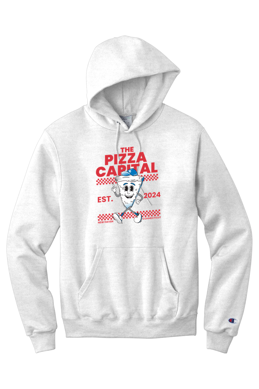 Connecticut - The Pizza Capital - Champion Hooded Sweatshirt