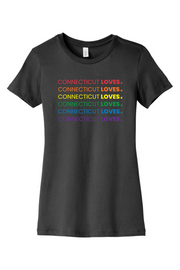 Connecticut - Loves - BELLA+CANVAS Women’s Slim Fit Tee