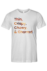 Connecticut - Thin, Crispy, Chewy & Charred - Bella + Canvas Short Sleeve Tee