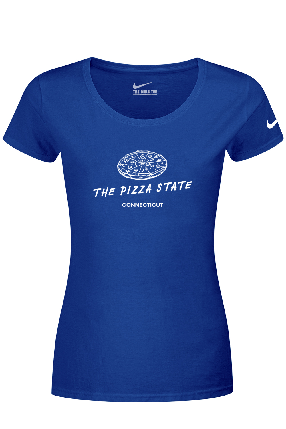 Connecticut - The Pizza State - Nike Ladies Dri-FIT Cotton/Poly Tee