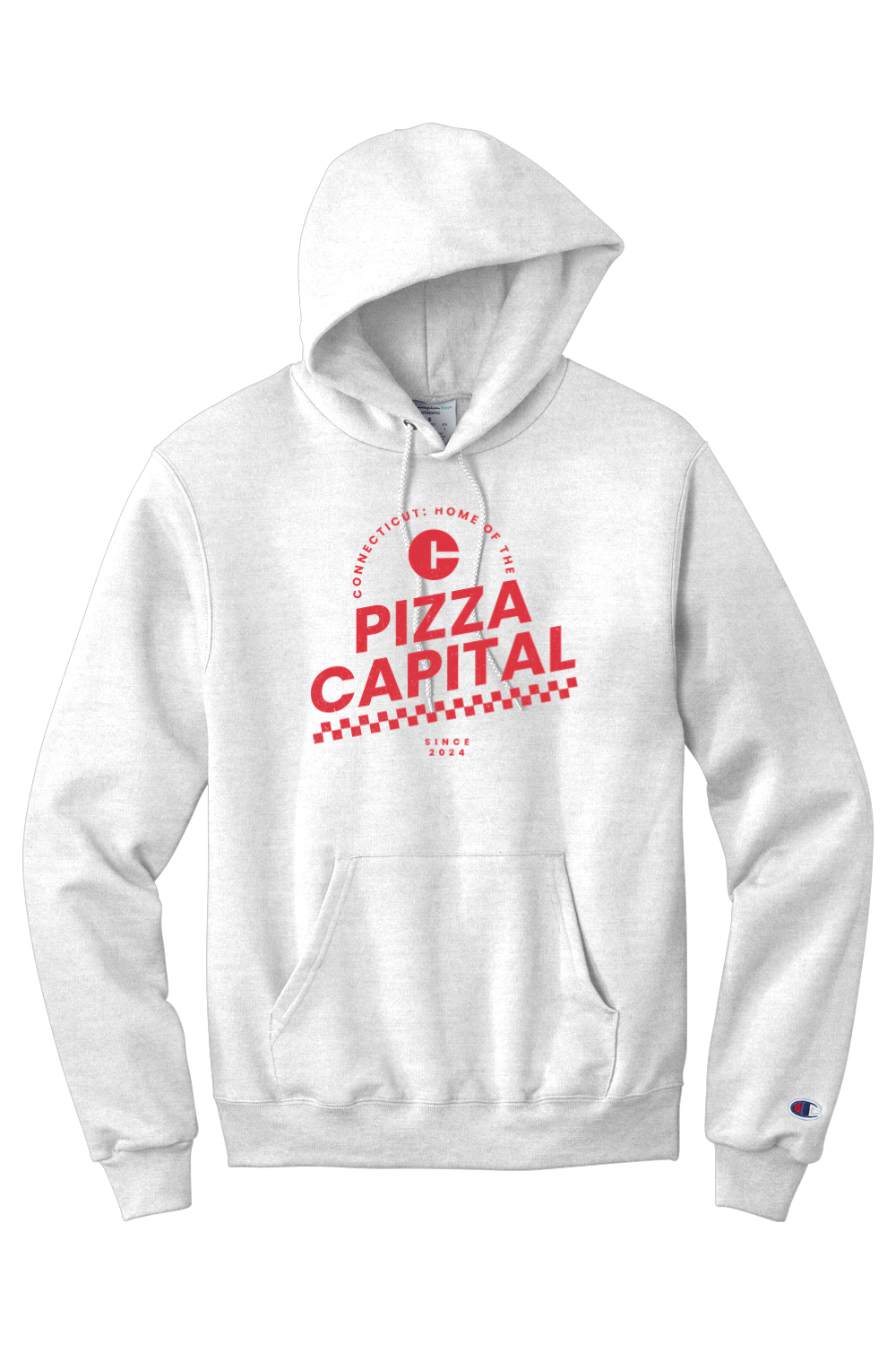 Connecticut - Pizza Capital - Champion Hooded Sweatshirt