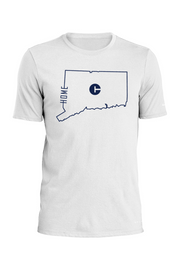 Connecticut - Home State Outline - Nike Dri-FIT Cotton/Poly Tee