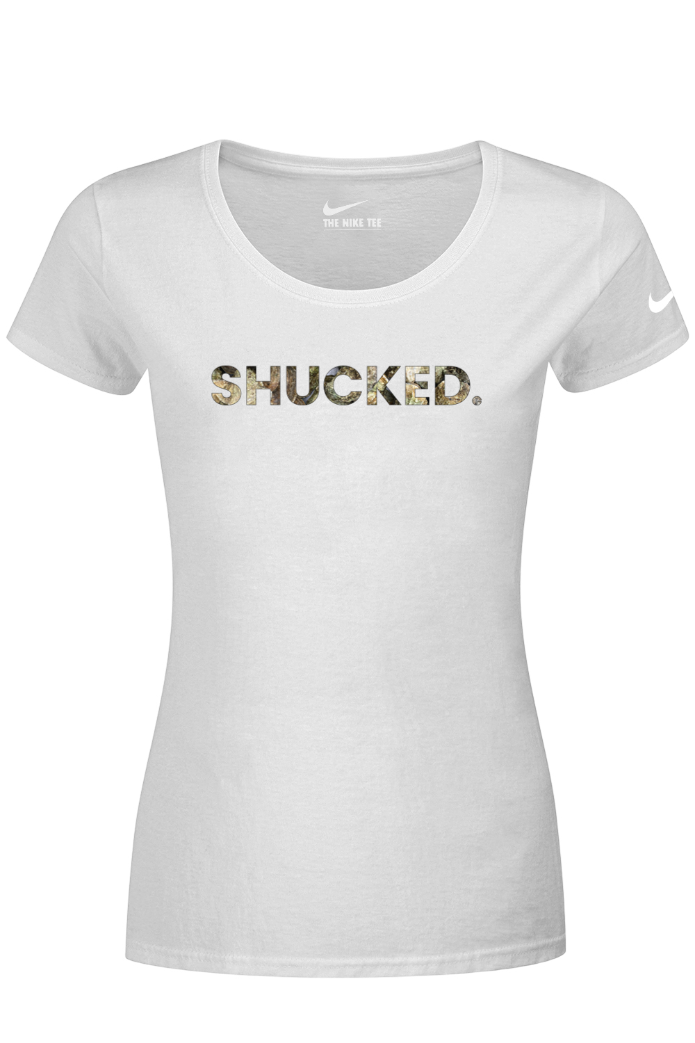 Connecticut - Shucked - Nike Ladies Dri-FIT Cotton/Poly Tee