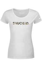Connecticut - Shucked - Nike Ladies Dri-FIT Cotton/Poly Tee