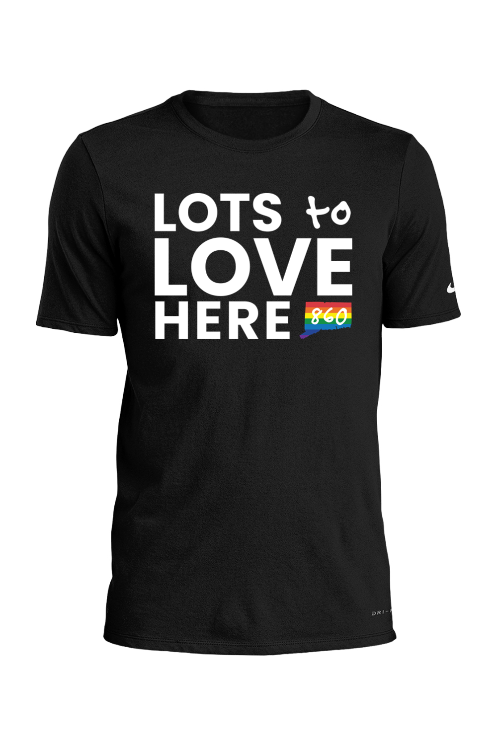Connecticut - Lots to Love Here - Nike Dri-FIT Cotton/Poly Tee