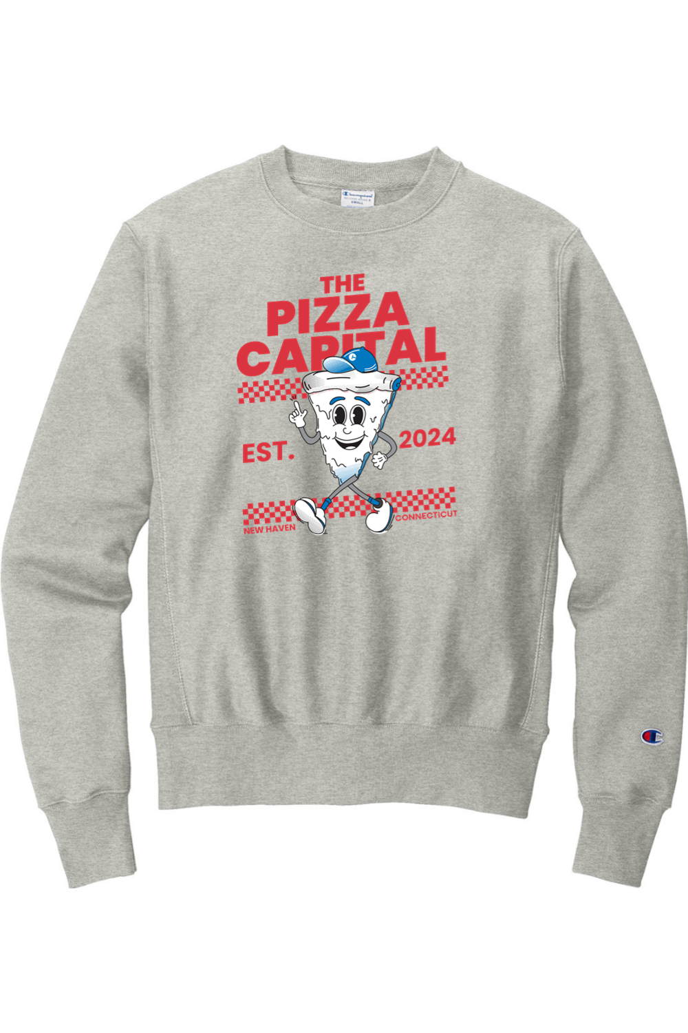 Connecticut - The Pizza Capital - Champion Crewneck Sweatshirt