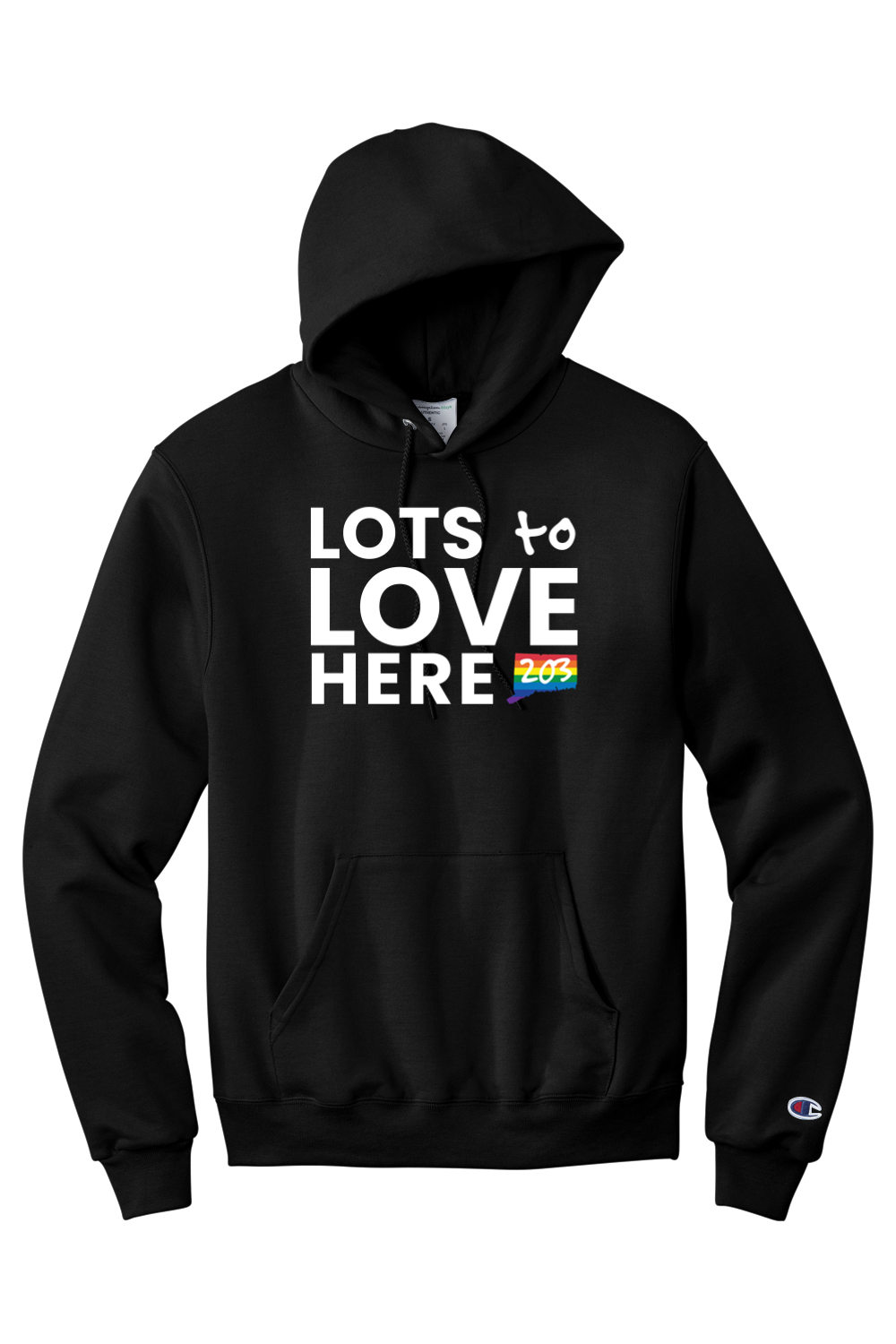 Connecticut - Lots to Love Here - Champion Hooded Sweatshirt