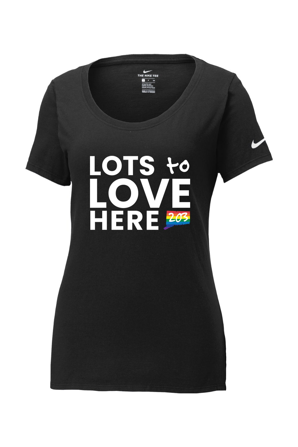 Connecticut - Lots to Love Here - Nike Ladies Core Cotton Tee