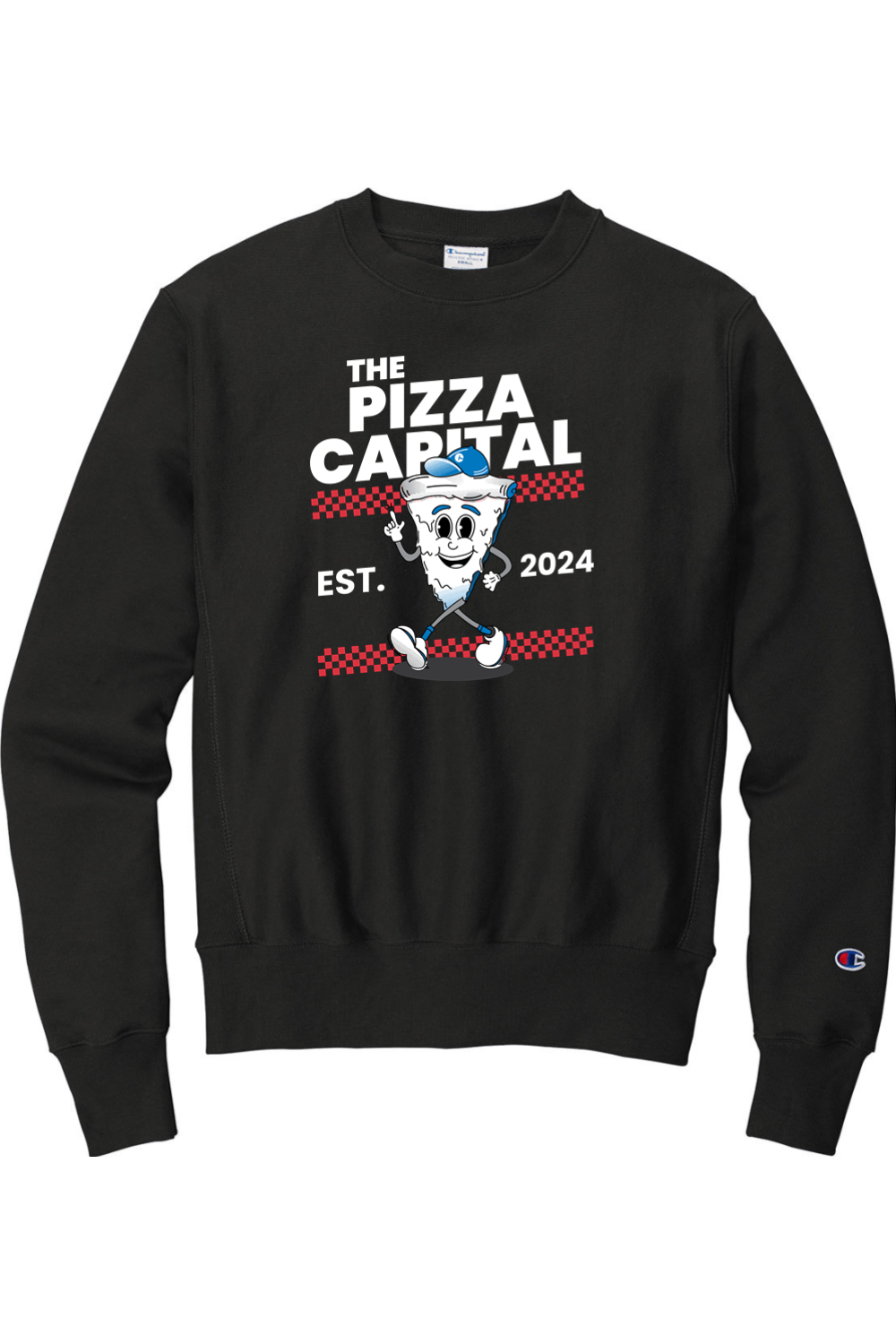 Connecticut - The Pizza Capital - Champion Crewneck Sweatshirt