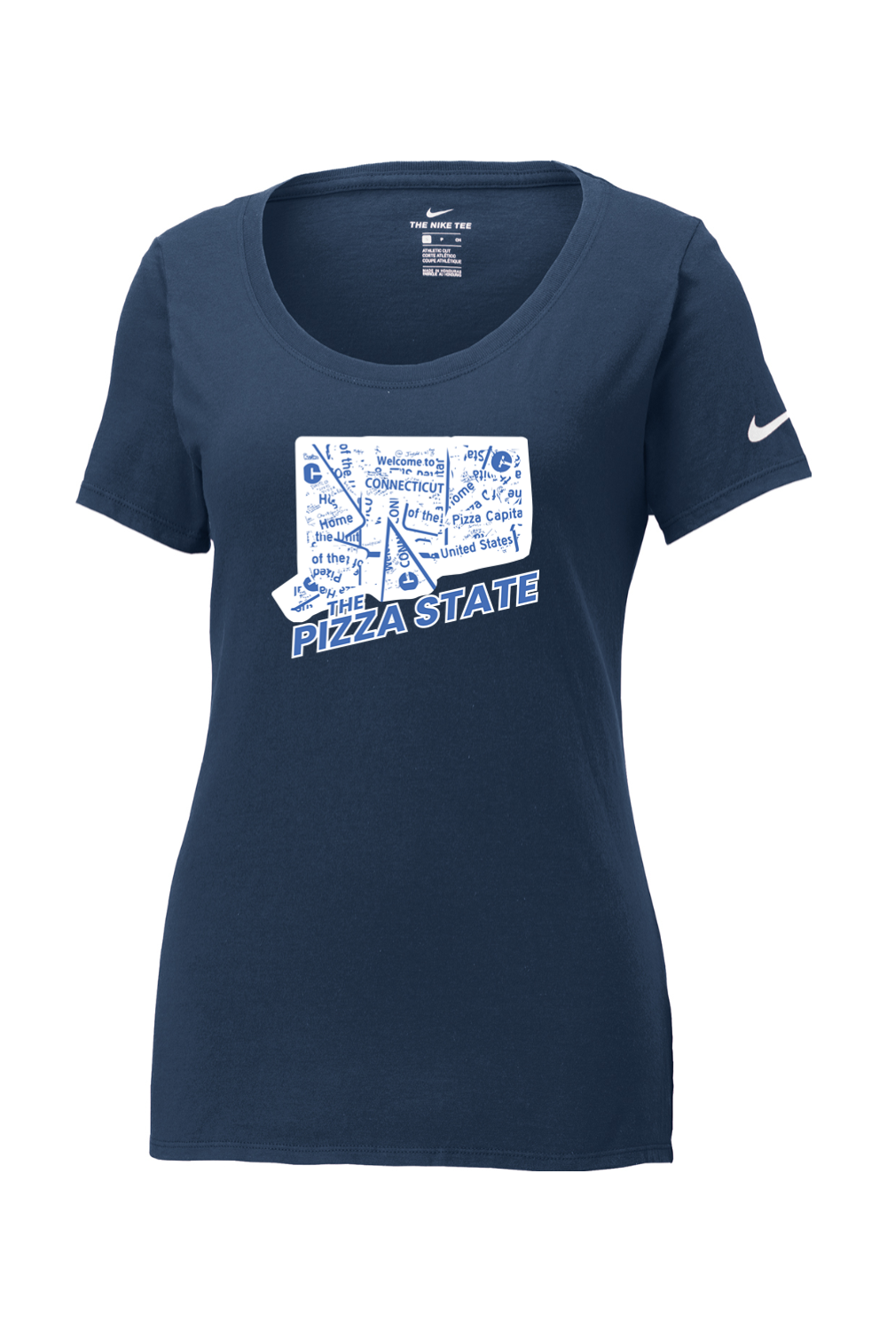 Connecticut - The Pizza State - Nike Ladies Core Cotton Tee