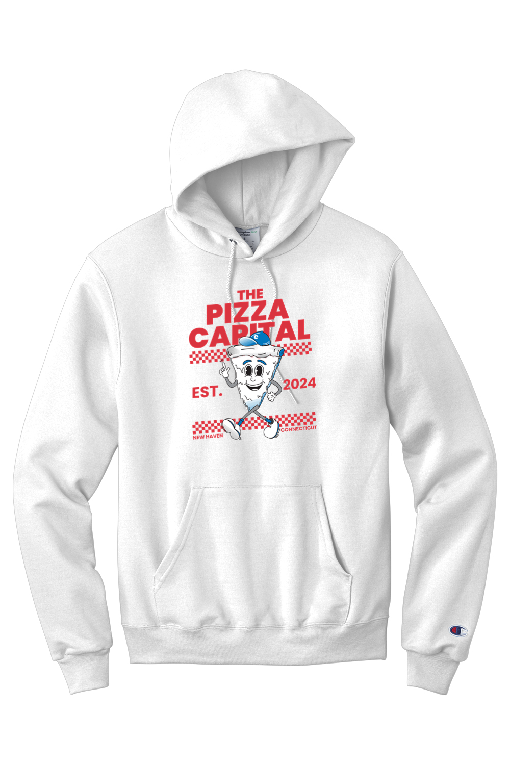 Connecticut - The Pizza Capital - Champion Hooded Sweatshirt
