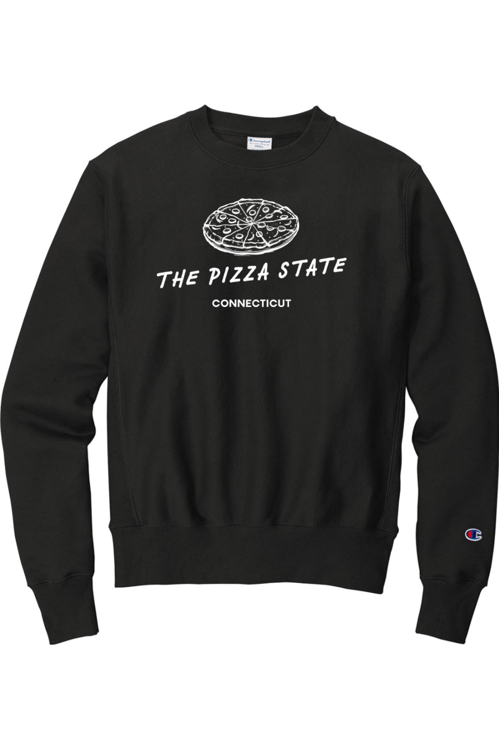 Connecticut - The Pizza State - Champion Crewneck Sweatshirt