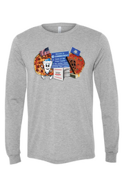 Connecticut - Nation's Best Pizza - BELLA + CANVAS Unisex Long Sleeve Tee