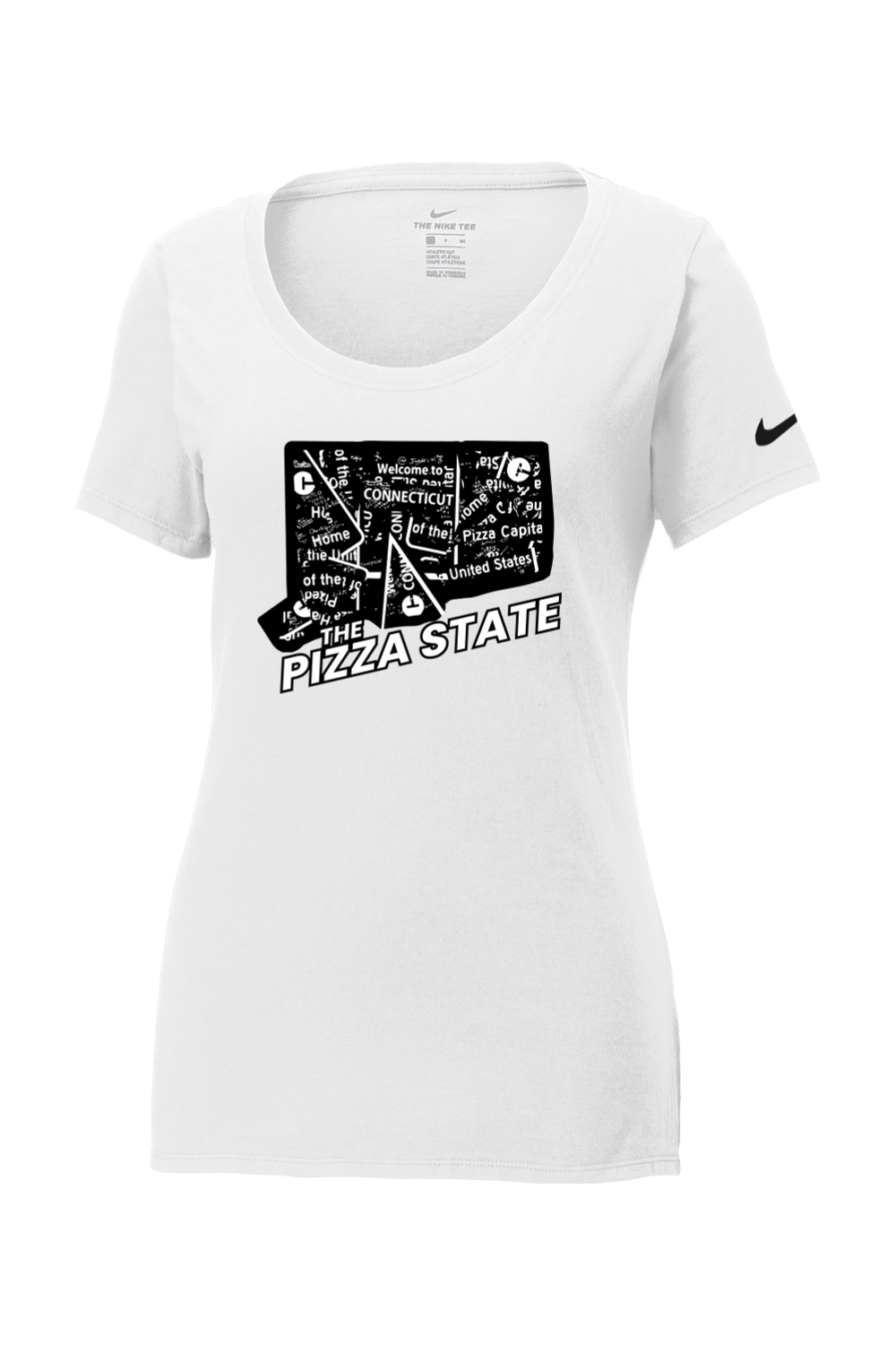 Connecticut - The Pizza State - Nike Ladies Core Cotton Tee