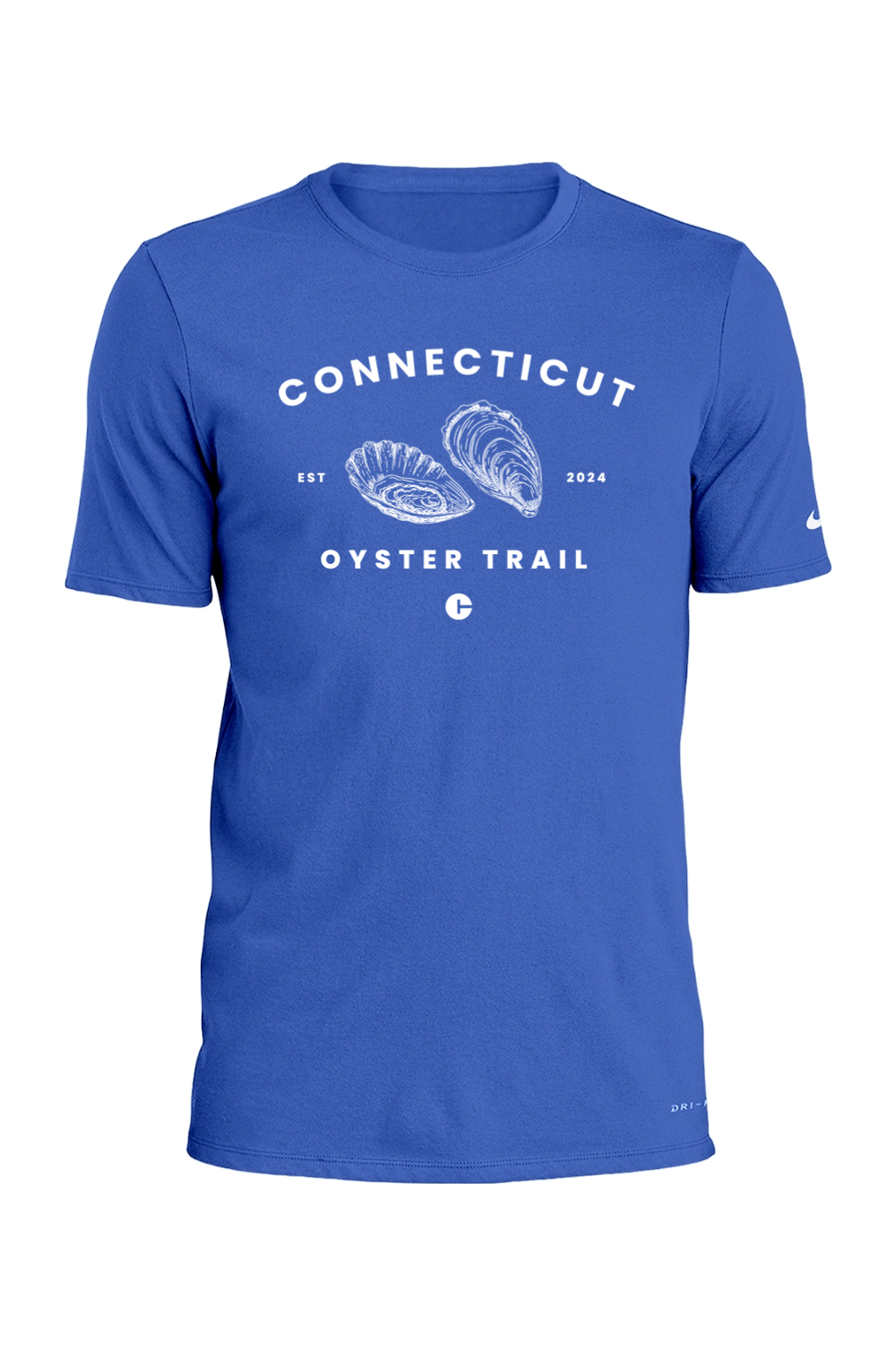 Connecticut - Oyster Trail - Nike Dri-FIT Cotton/Poly Tee